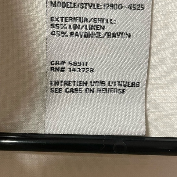 Tribal Women's Cream Linen Tunic Top Size M - Picture 4 of 11